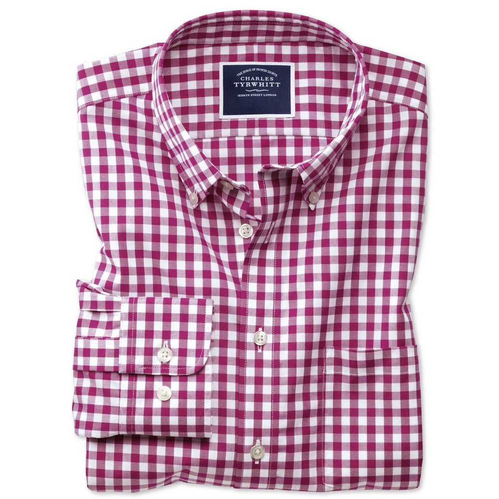 Men's Charles Tyrwhitt Gingham Button-down Shirt (EUC)